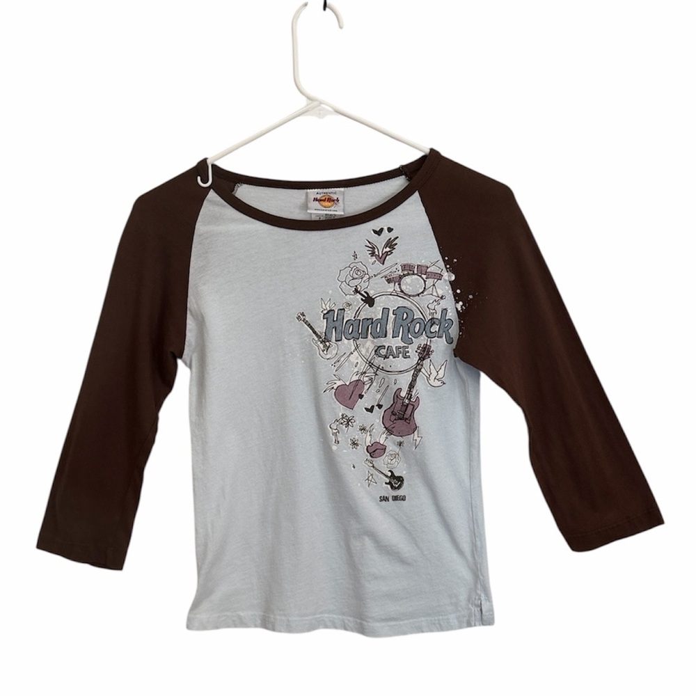 HARD ROCK CAFE SAN DIEGO KIDS RAGLAN T-SHIRT SIZE SMALL